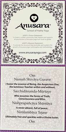 Anusara Invocation Card Set (carte 25)