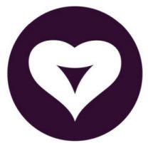 Logotipo del corazón de yoga Anusara